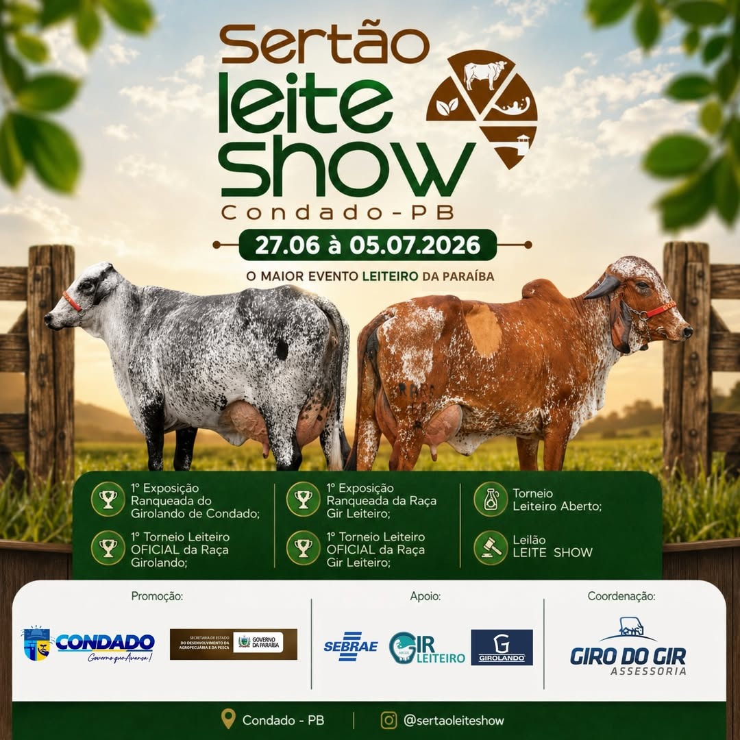 Prefeitura de Condado anuncia realiza��o do Sert�o Leite Show 2026