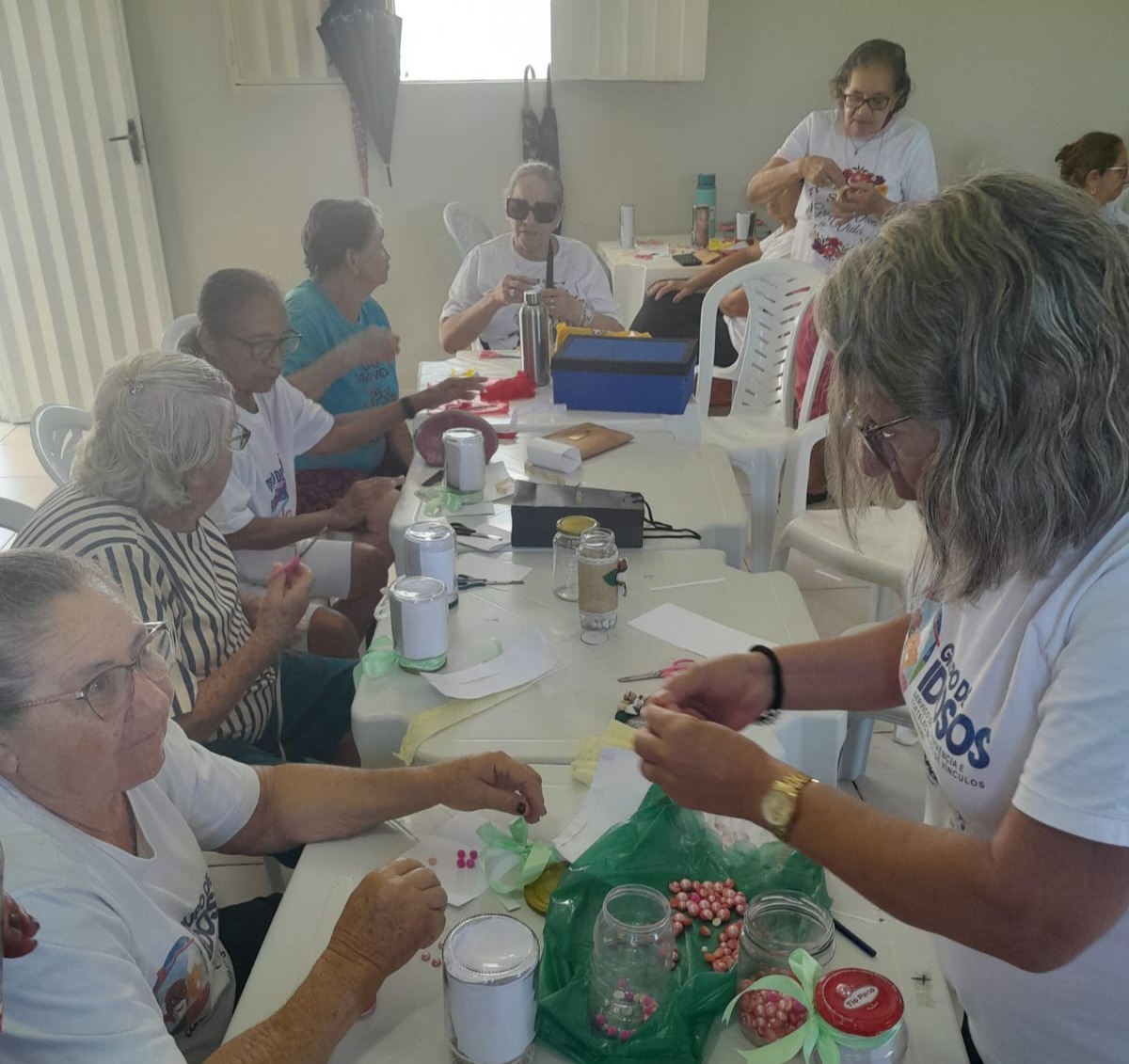 Munic�pio de Condado promove oficina de artesanato e incentiva criatividade