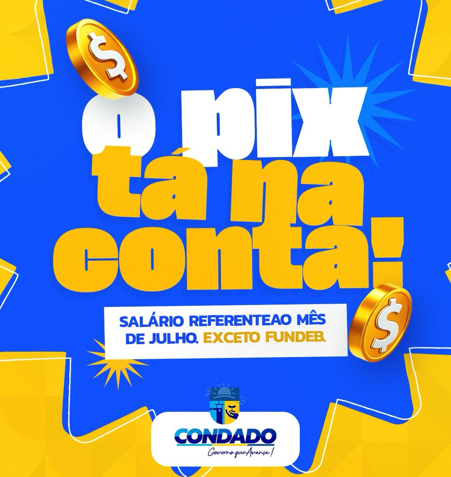 Prefeitura de Condado realiza pagamento de julho aos servidores p�blicos