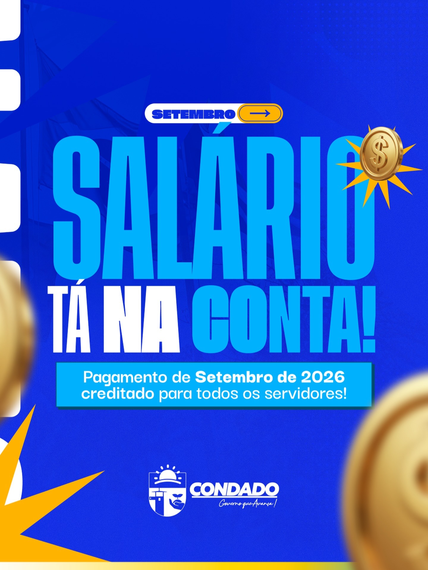 Munic�pio efetua pagamento do m�s de setembro aos servidores p�blicos